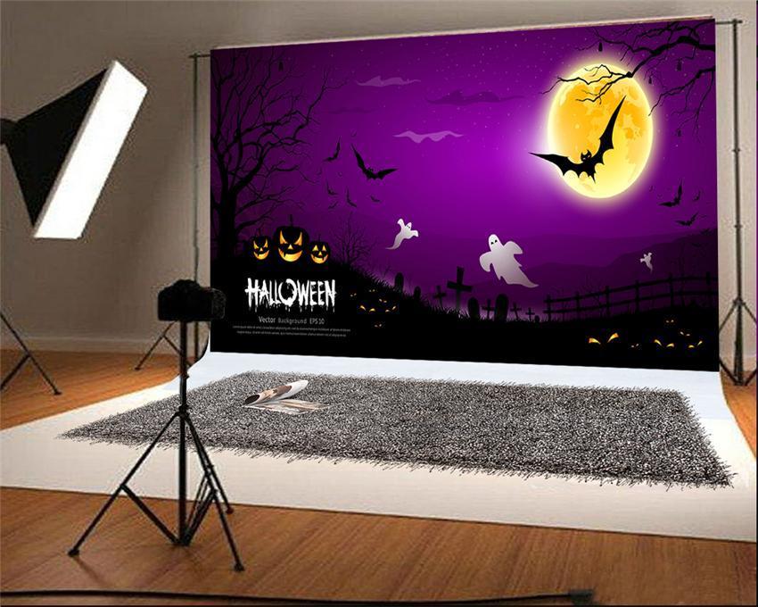 Pumpkin Halloween Ghost Backdrop for Photo Studio