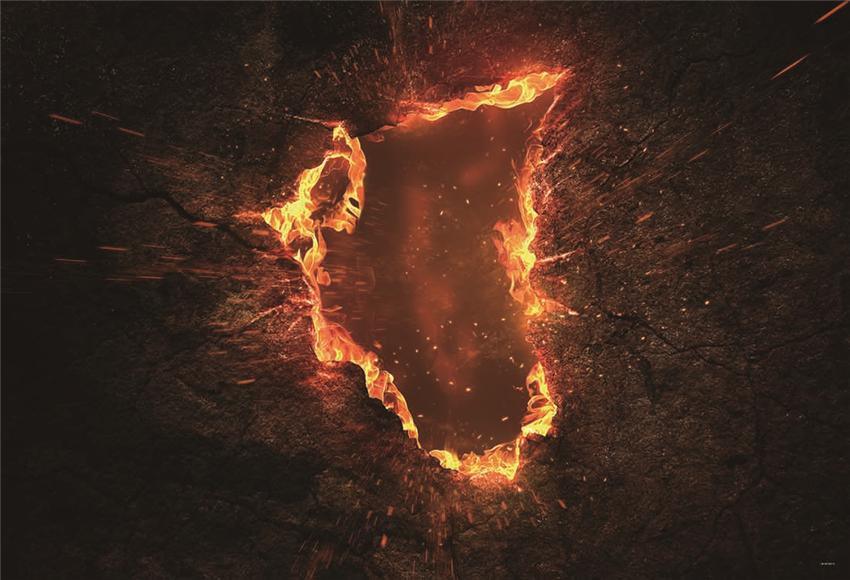 Halloween Magic Fire Photography Backdrops