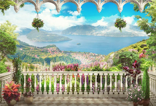 Mediterranean Nature Observation Deck Photo Backdrops