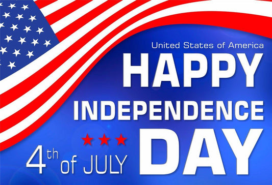 Happy Independence Day Flags Backdrops 4th of July
