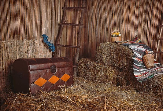 Fall Haystack Barn Photography Backdrop