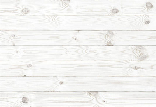 White Wooden Texture Photo Backdrop Fabric