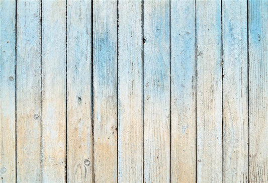 Blue and Beige Wood Wall Backdrop