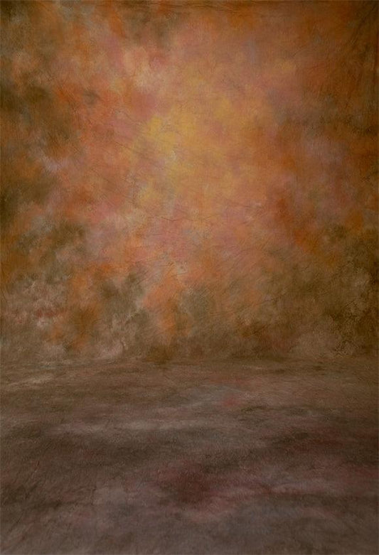 Vintage Abstract Rust Brown Floor Backdrops for Studio Prop