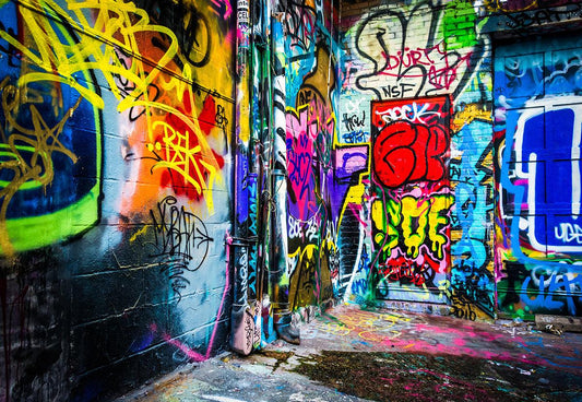 Graffiti Vintage Street Photo Backdrop for Picture