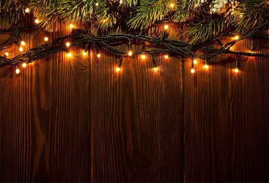 Christmas Wood Wall Backdrop for Photography light Star Background