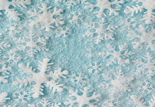 Snowflake winter photography background