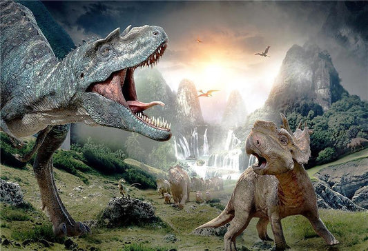 Jurassic Park Dinosaur Ancient Backdrop for Photography Prop