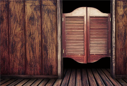 West Saloon Wood Photography Wooden Backdrop