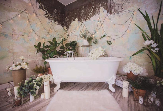 Bath Graffiti Wall Backdrop for Newborn