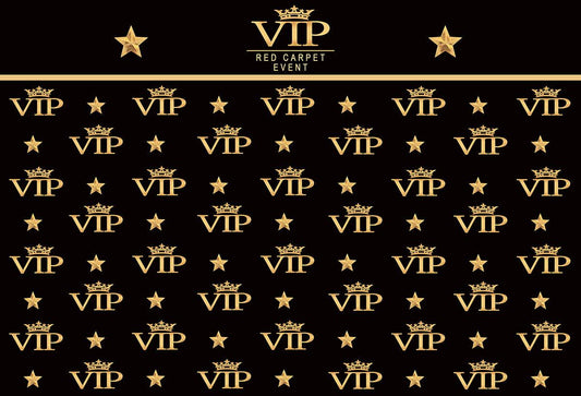 Black Photography Backdrops VIP for Party