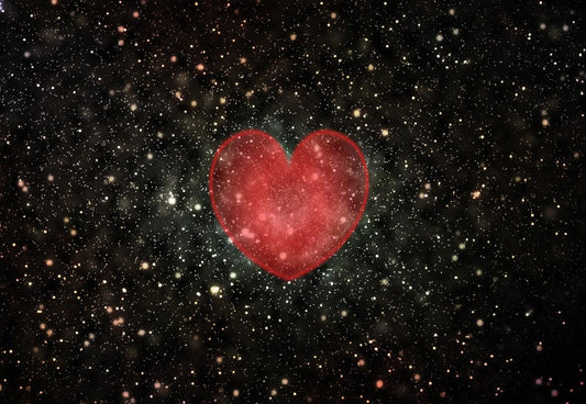 Black Glitter Pink Heart Photography Backdrop for Valentine's Day
