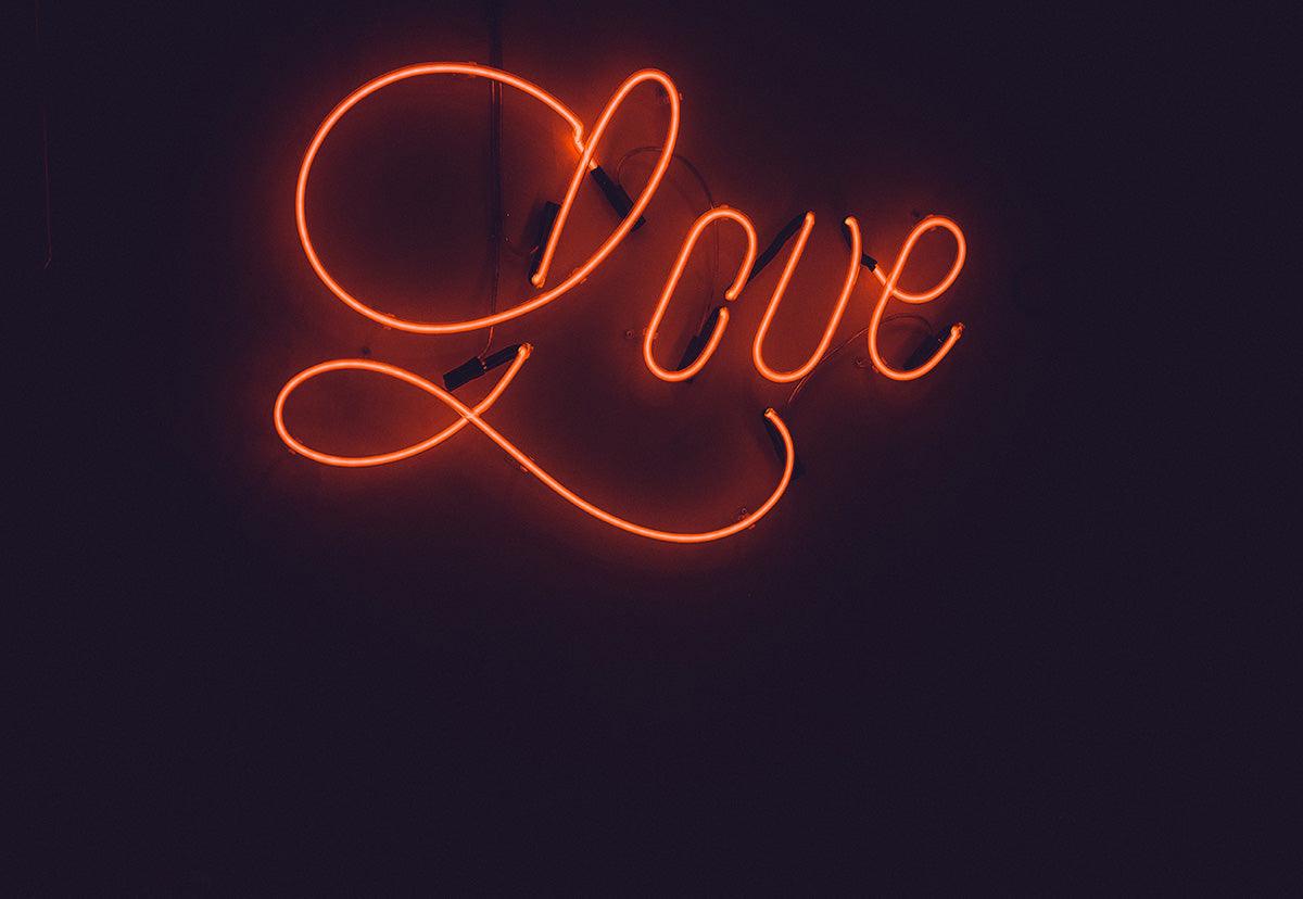 Bright Love Black Valentine's Day Photography Backdrops