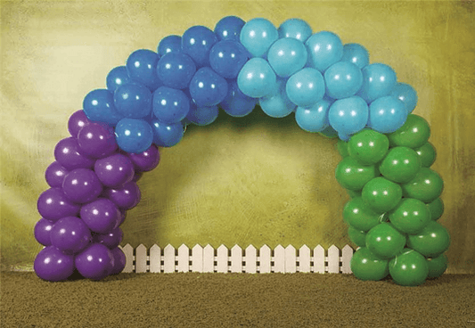 Balloon Door Abstract Fence Birthday Backdrops